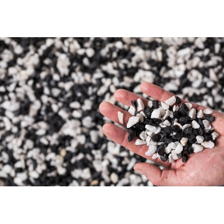 CONCASSE PANDA BLANC ET NOIR  8/12mm en sac de 20kg