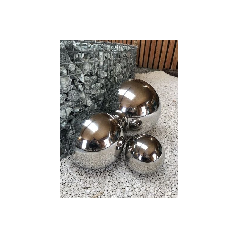 SPHERE DECORATIVE INOX DIAMETRE 30CM