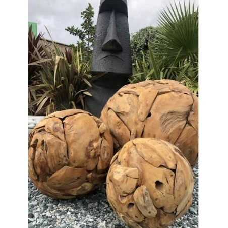 SPHÈRE DÉCORATIVE MANGROVE  DIAMETRE 30CM