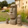 STATUE MOAI HAUTEUR 30CM SCULPTE MAIN