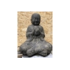 STATUE MOINE ASSIS HAUTEUR 60CM EN BETON