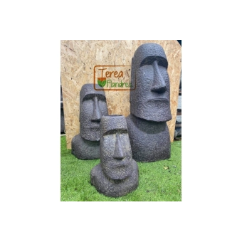 STATUE BETON MOAI POT  HAUTEUR 45 CM
