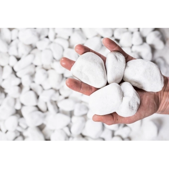 MARBRE BLANC CARRARE ROULE 40/60mm