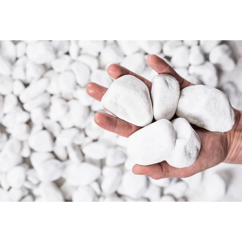 MARBRE BLANC CARRARE ROULE 40/60mm