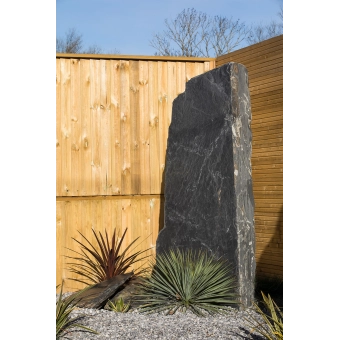 MONOLITHE ARDOISE NOIRE 120-250 CM PIERRE UNIQUE