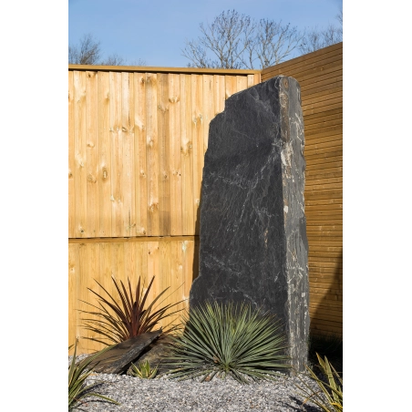 MONOLITHE ARDOISE NOIRE 120-250 CM PIERRE UNIQUE