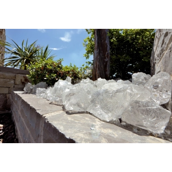 BLOC DE VERRE TRANSPARENT 70/120MM                             PALETTE GRILLAGEE