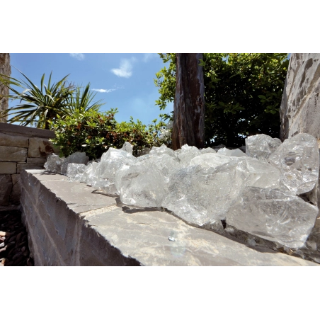 BLOC DE VERRE TRANSPARENT 70/120MM                             PALETTE GRILLAGEE