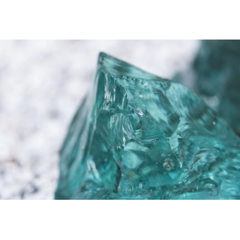 BLOC DE VERRE VERT 70/120MM                                    PALETTE GRILLAGEE