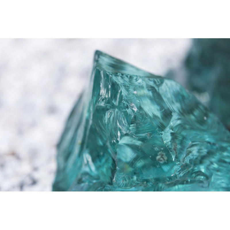 BLOC DE VERRE VERT 70/120MM                                    PALETTE GRILLAGEE