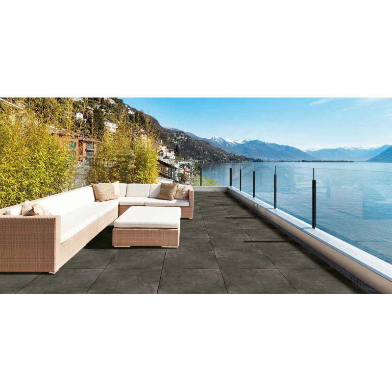 CEMENTO BLACK DALLE CÉRAMIQUE 60X60cm