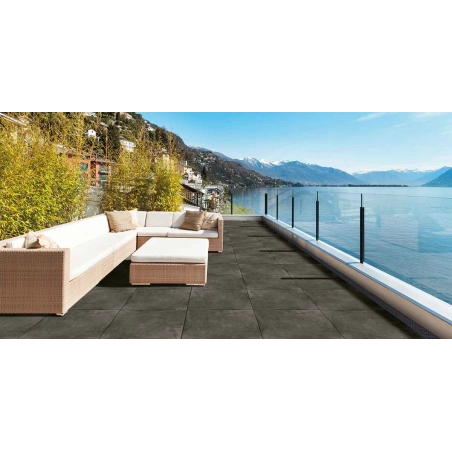 CEMENTO BLACK DALLE CÉRAMIQUE 60X60cm