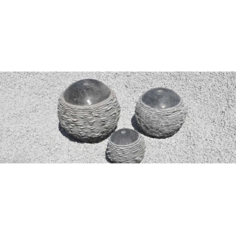 FONTAINE LOT 3 JEUX DE BOULES PERCEES BLEUE