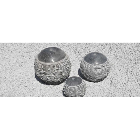 FONTAINE LOT 3 JEUX DE BOULES PERCEES BLEUE