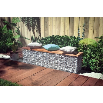 BANC EN GABION 100*50*48cm (L*l*H)